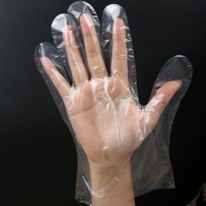 Quality Restaurant Home Service Cleaning Disposable Plastic Gloves / Lightweight Flexible Gloves wholesale