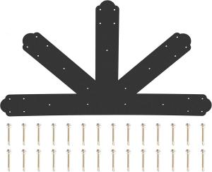 Quality Black Powder Coated Steel Truss Connector Plates 4Mm For Wooden Beam wholesale
