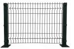 50x100mm Green PVC Coated Wire Fencing 3D Curved For Garden
