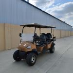 Electric Utility Custom Khaki Daily Use Golf Cart 6 Seater 72V Lithium Battery