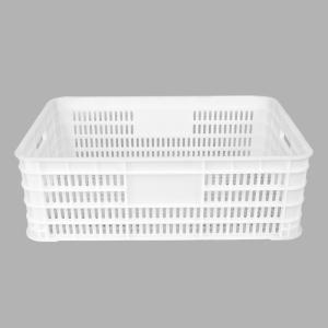 Quality 600x400x200mm Vented Plastic Basket for Convenient Supermarket Storage and Shipping wholesale