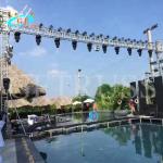 Round Aluminum Stage Truss Outdoor Aluminum Alloy Lighting Tower Truss OEM