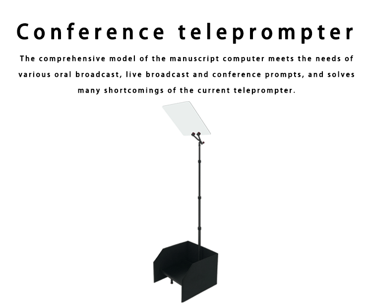 Control Way Mouse 22 inch Prompter for Portable Teleprompter in TV Video Conferences