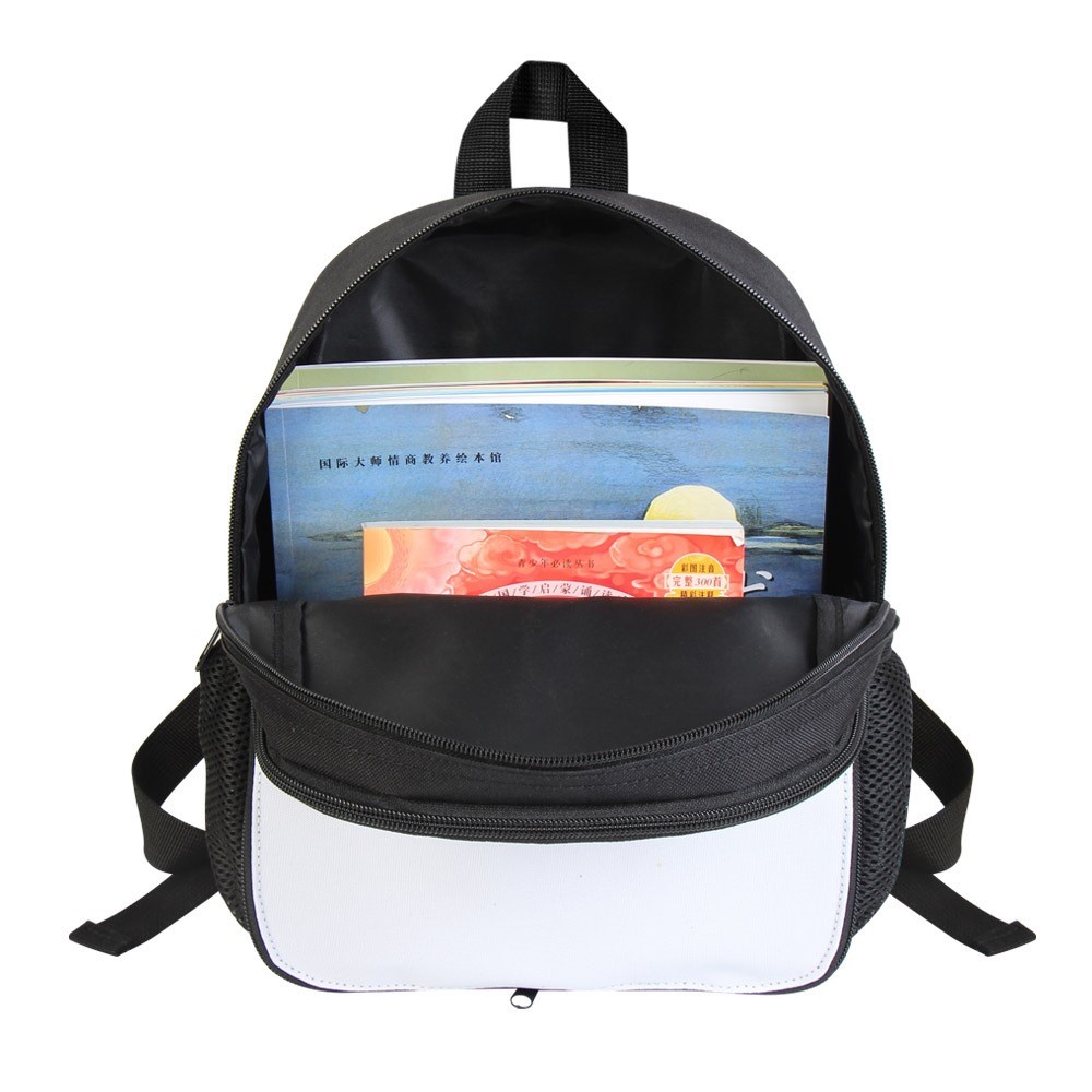 Sublimation School Bag For Kids With Detachable Printing Part Personalized Creative DIY Bags Blank Backpack