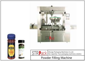 China Multi station Rotary Powder Filling Machine With Servo Drive Controlled Auger on sale