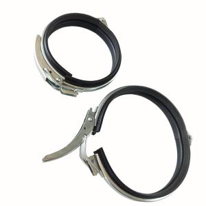 China 2.0mm Thickness Quick Fit Metal Duct Clamps Pipe Connection Fittings German Standard on sale