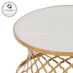 Modern Style Dia 90cm SS Coffee Table Round Shape Golden frame