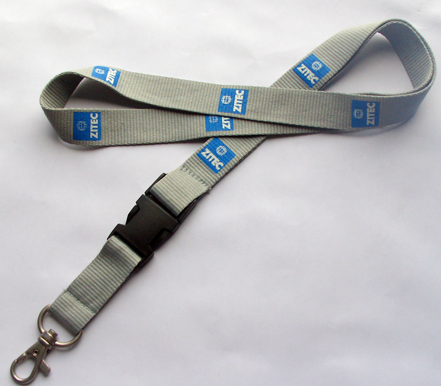 90 Cm Width Printing Dye Sublimation Lanyards Blue Color For Promotion