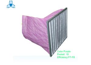 Quality Anti - Static Pocket Air Filter Initial Resistance 110 For Dust Collection wholesale