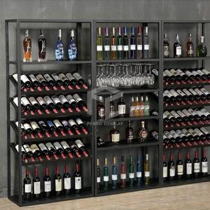Quality OEM Wine Display Cabinet For Shop Equipped With T4 LED Lights wholesale