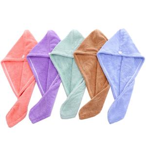 Quality Coral Fleece Microfiber Hair Towel wholesale