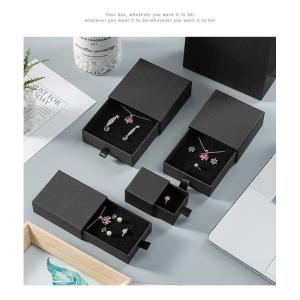 Quality Slider Drawer Paper Box For Jewelry Set Earrings Necklace Packaging wholesale