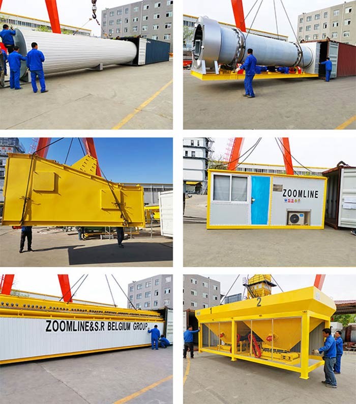 Highway Construction 120TPH Mobile Asphalt Mixing Plant