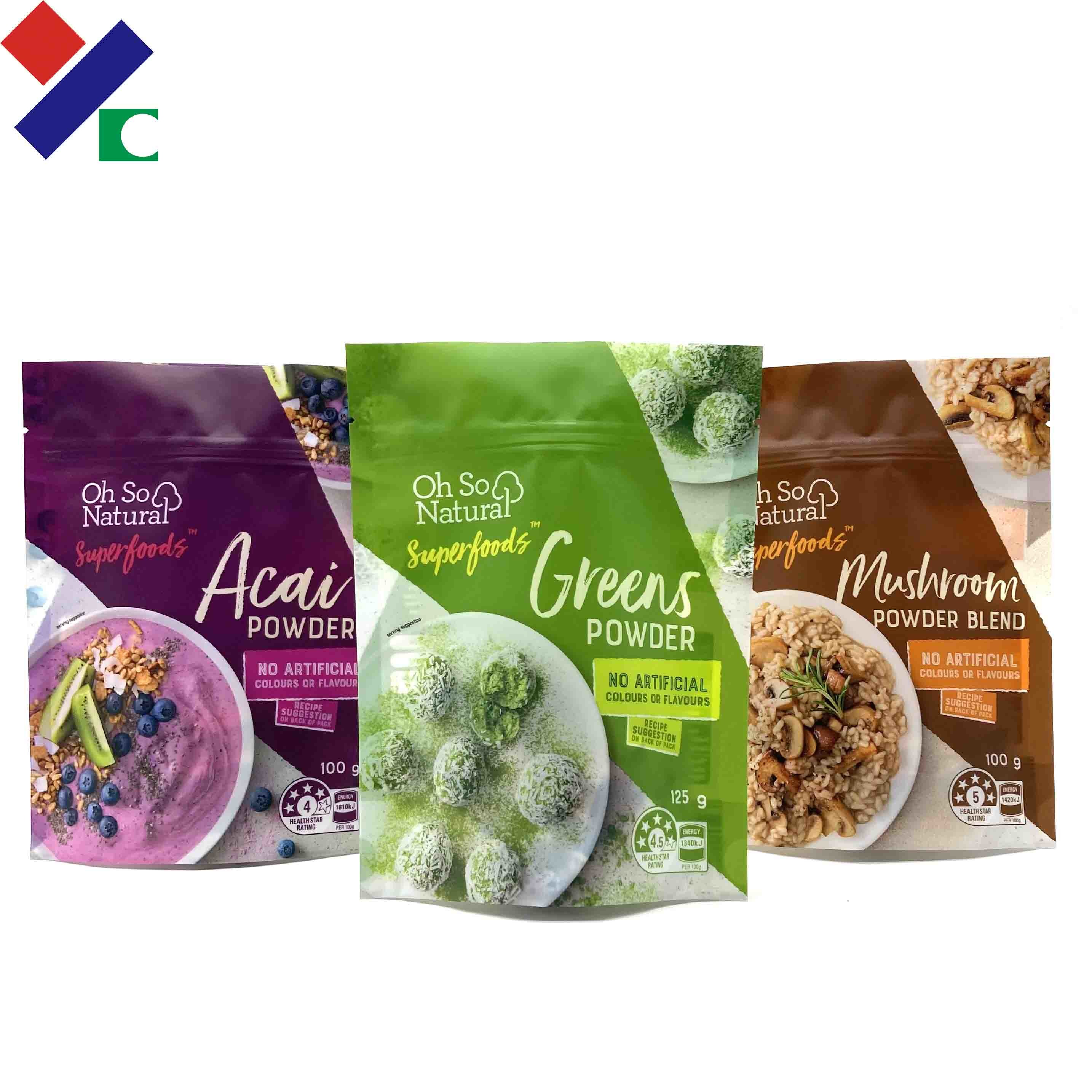 Eco Friendly Bolsa Transparent Stand Up Pouches With Window Customizable