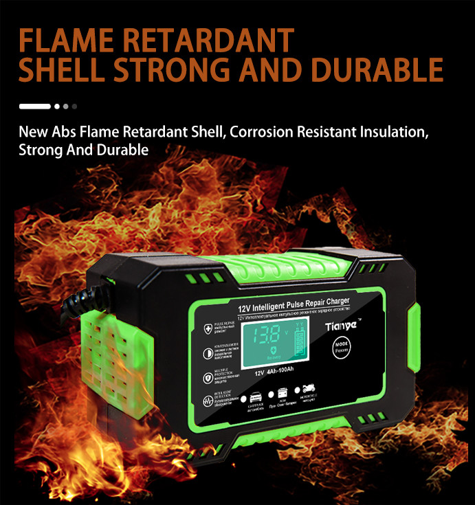 Caravan PWM Smart Battery Charger 12V 6A With Pulse Repair