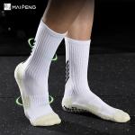 Custom Non Slip Athletic Football Socks Breathable Mesh Men Grip Socks