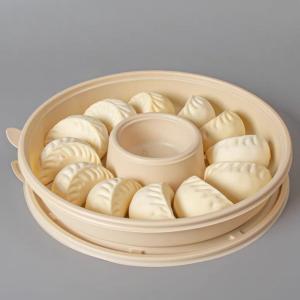 Quality Dumpling Disposable Biodegradable Food Trays 12 Compartment Food Grade wholesale