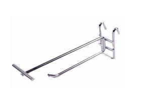Quality Brushed Steel Product Display Hooks For Supermarket / Retail Store Silver Color wholesale