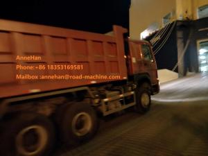 China 336hp Red Left Hand Drive Dump Truck 6x4 Sinotruk Howo7 Brand URO II Emission on sale