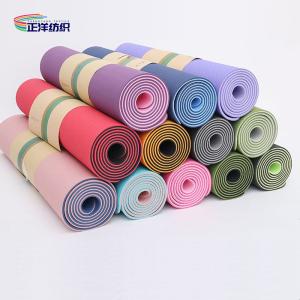 Quality TPE Door Carpet Mats 24&quot;X72&quot; Anti Slip 6mm Triple Layers Aerobic Exercise Yoga Pilates Sports Mat wholesale
