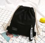 Korean drawstring, rucksack, women's bag, trend, mori ladies backpack, ribbon,