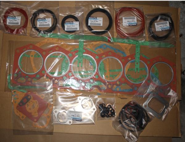 Japan,KOMATSU Diesel engine parts，KOMATSU overhaul gasket kit, overhaul gasket