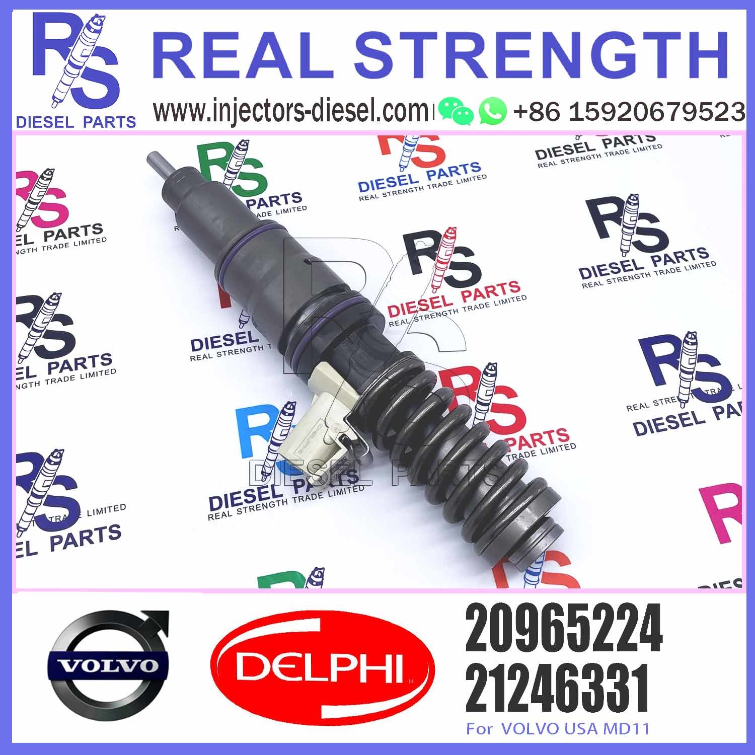 High quality nozzle assembly diesel pump Injector BEBE4F00001 20965224 for excavator engine