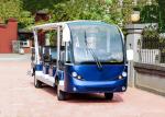 Blue Electric Sightseeing Bus Trojan Battery Powered Electric Tour Bus