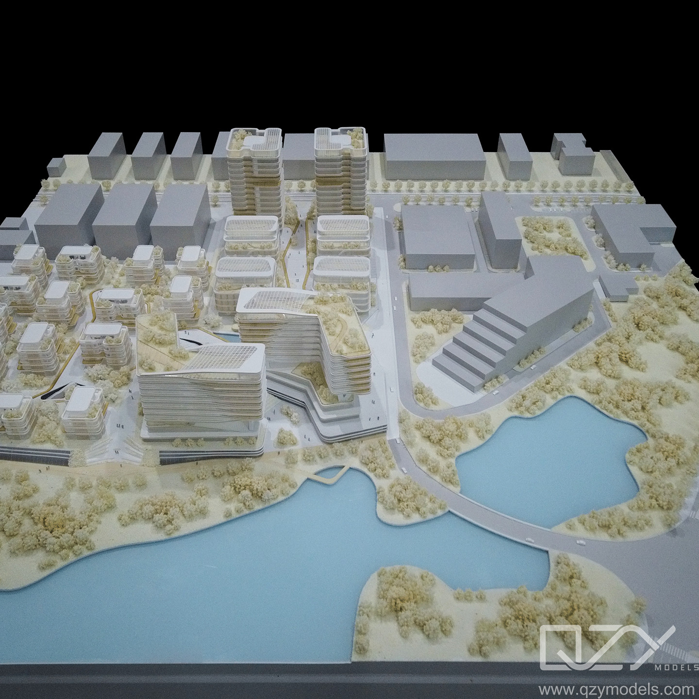 Qingdao BGI Architectural Concept Model Famous Building Models HSA 1/750