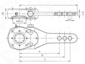 Quality 0517452800 BPW Manual Slack Adjuster of air brake system wholesale