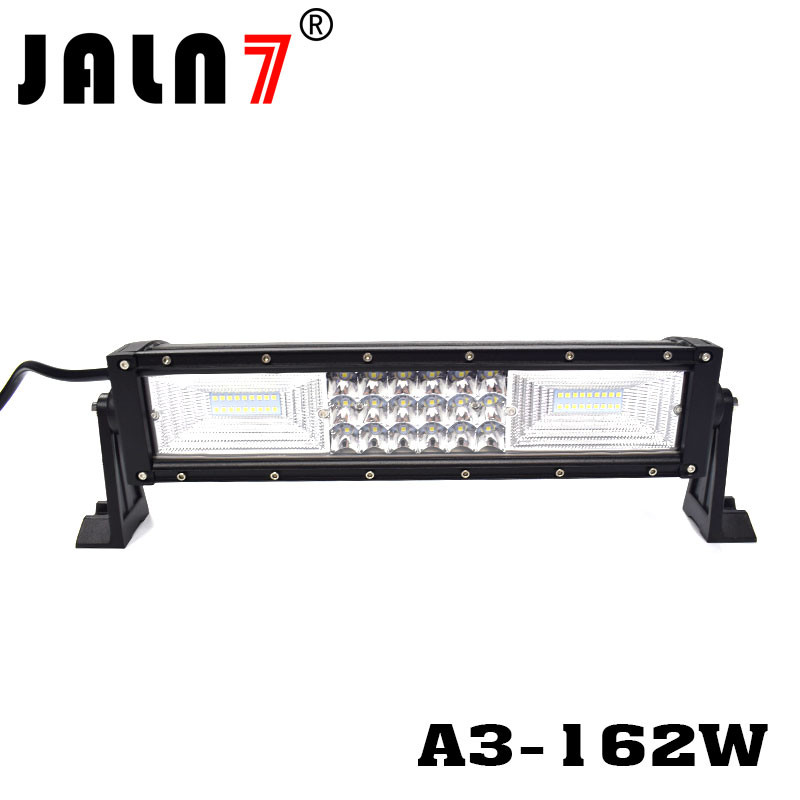 LED Light Bar JALN7 162W 3Rows Combo Beam LED Driving Lamp Super Bright Off Road Lights LED Work Light Boat Jeep