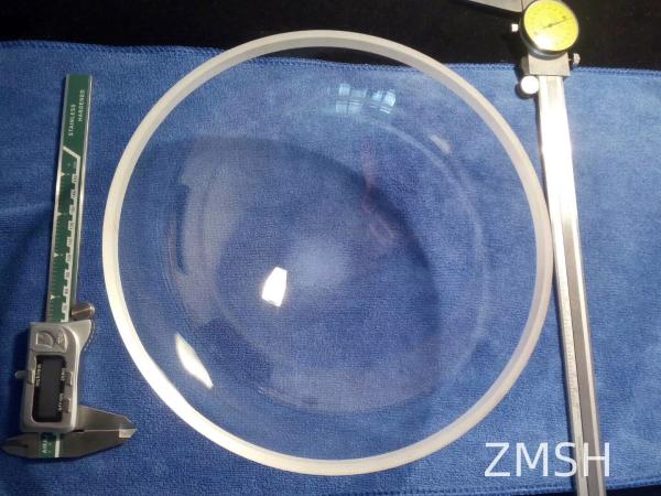 Single Crystal Al2O3 Sapphire Domes Impact UV Resistance Sapphire Hemisphere
