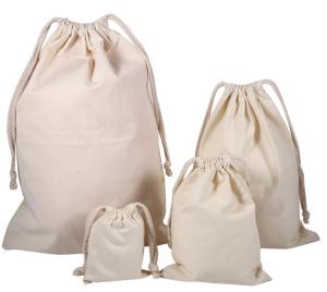 Quality Promotional Cotton Canvas Drawstring Bags Reusable For Gift Packaging wholesale