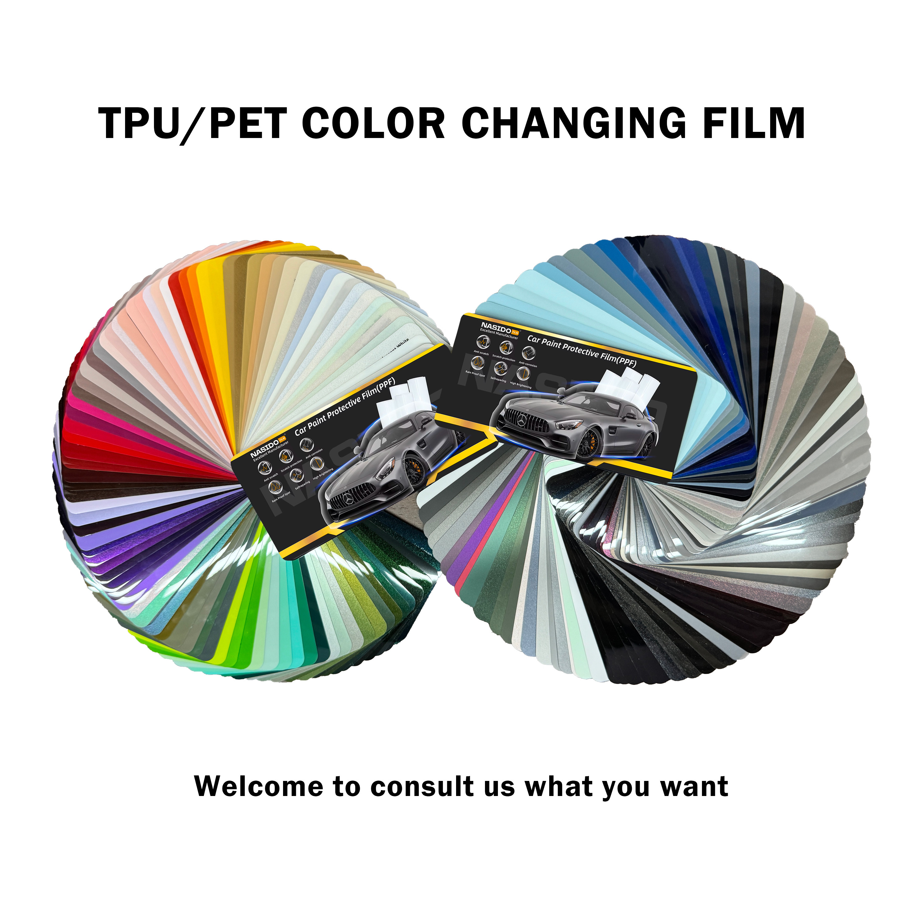TPU Colour Changing Wrap Matte Tungsten Steel Paint Protection Modern Design