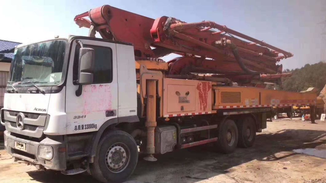 Used Concrete Mixer Truck 52 Meter Concrete Pump on Benz Chassis