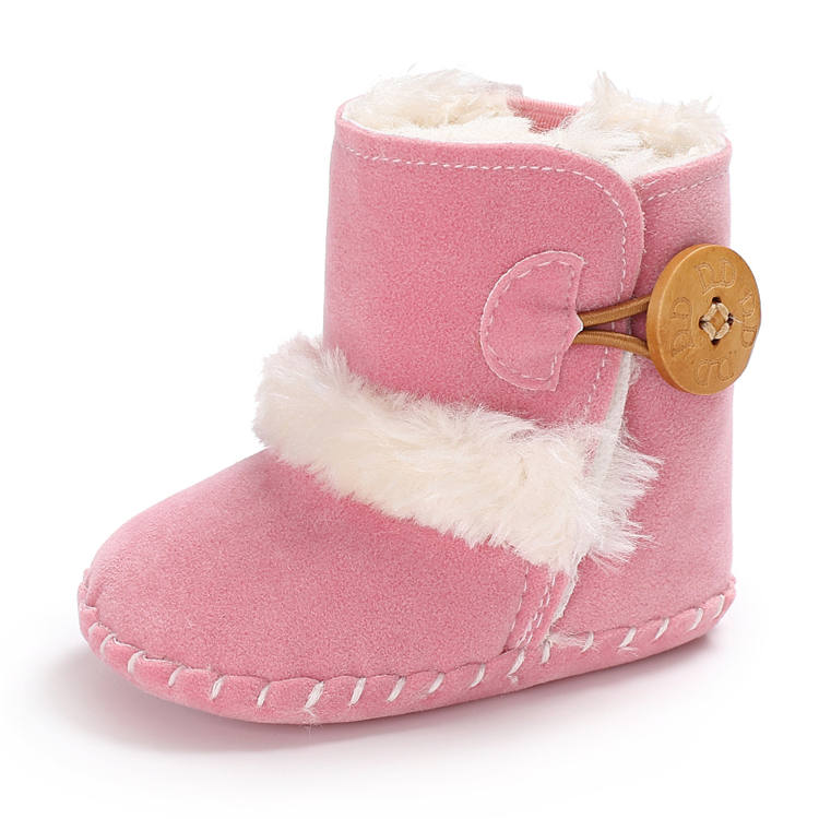 2019 winter wholesale Warm plush 0-2 years prewalker outdoor baby boots booties