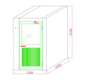 Quality SS304 Small Air Shower Clean Room 2- Side Blowing , Class 100 Clean Room wholesale