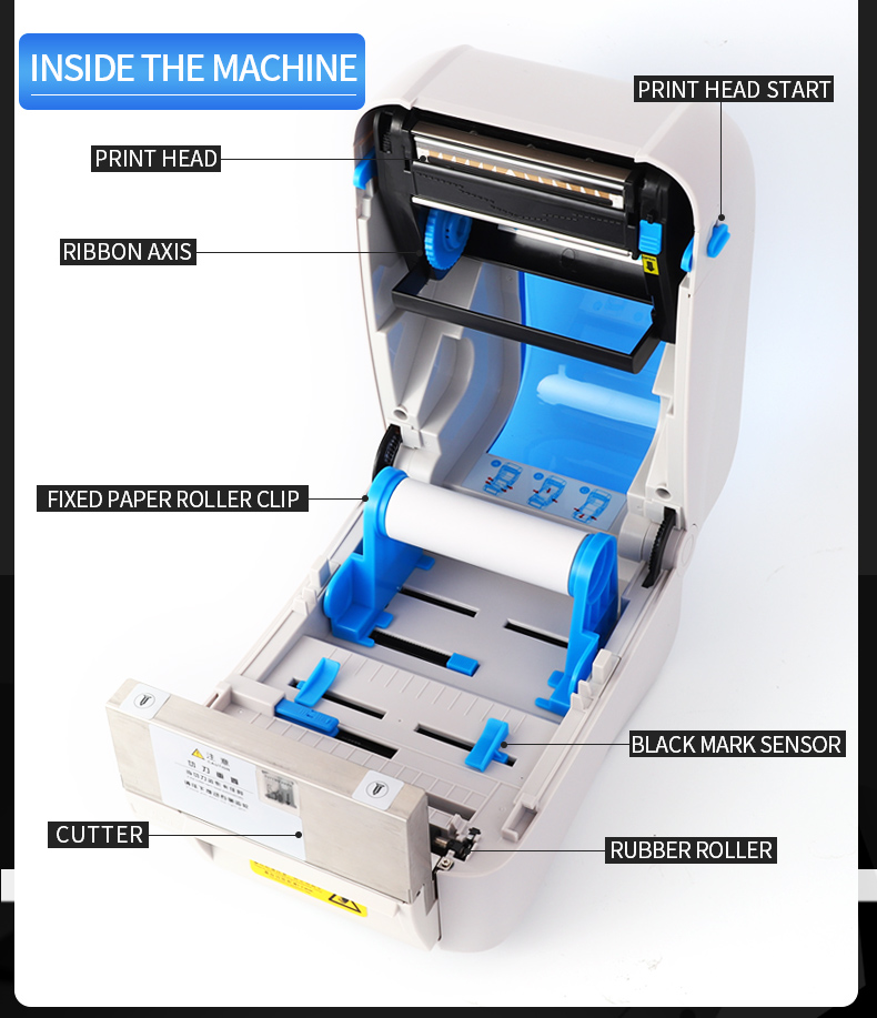 Thermal Label Printer For Supermarket Catering Clothing Logistics