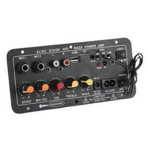 Quality D10 12V 24V Subwoofer Digital Power Amplifier Board Wireless Audio Stereo BT 5.0 Dual Microphone Karaoke Amp Speaker Acc wholesale