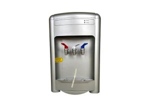Quality Three Taps Countertop Water Cooler Dispenser Machine Silver Painting Color With External Heating Tank wholesale