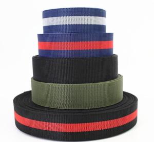 Quality Strapworks Lightweight Polypropylene Webbing 55mm Striped Webbing For Bags wholesale