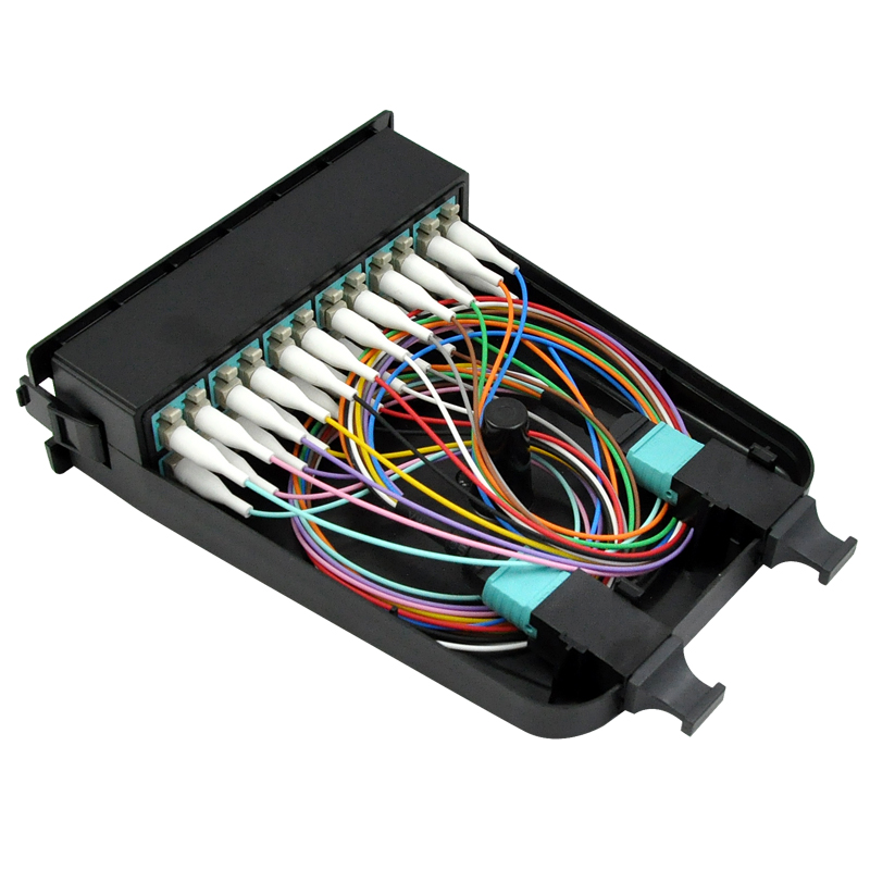 93*86*29 ABS Box Material FTTH Optical Om3 Cable Cassette Box Fiber Optic MTP MPO Modular