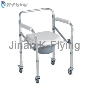 Quality Steel Lage Capacity Medical Rehabilitation Equipment Disabled Elderly Toilet Chair wholesale