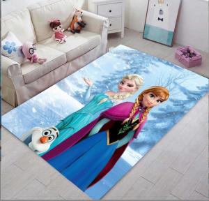 Quality Cartoon Frozen polyester Fiber Living Room Floor Carpet Special Style wholesale