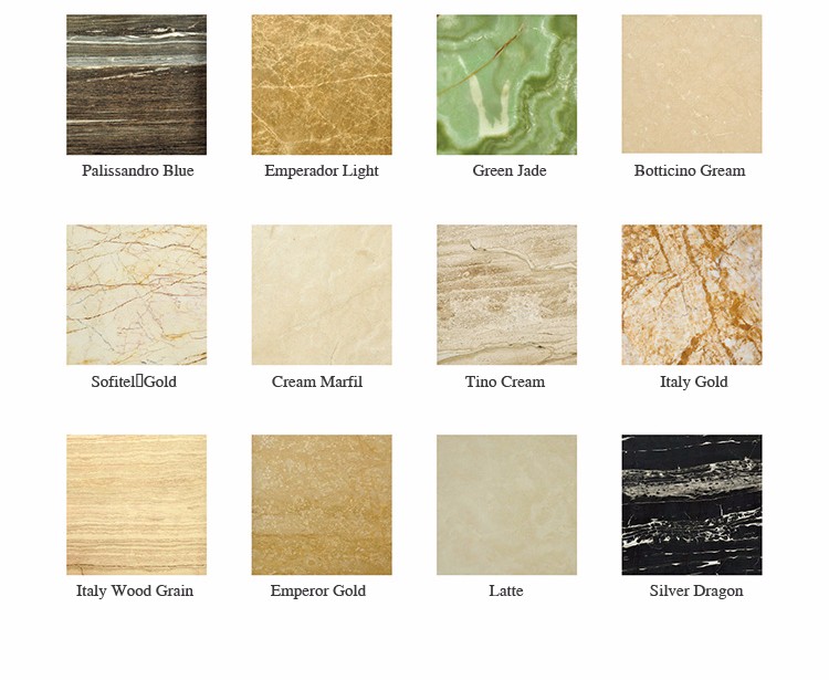 white yellow beige black brown grey marble tile and slab