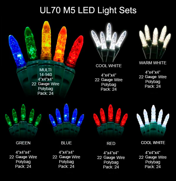 Green LED M5 Christmas Light