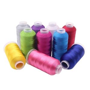 Quality 4000 Yard 120D/2 Filament Polyester Thread for Embroidery Machine Dyed Pattern Clothing wholesale