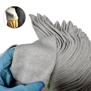 China Knitted Ribbed Polyester Spandex Carbon ESD Anti Static Fabric on sale