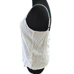 100% Viscose White Spaghetti Straps Top Summer Women'S Singlet