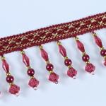 Handmade fashionable chain beads lace tassels fringes for curtain/sofa/pillow